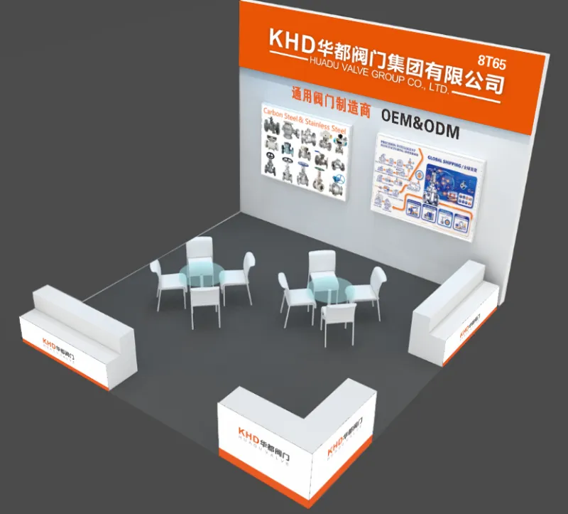 Waar kunt u Huadu Valve Group (KHD) ontmoeten in oktober 2026? Zhejiang Int'l Valve Fair, stand 8T65